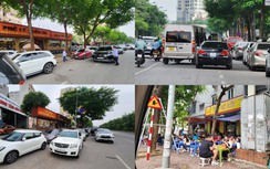 Hà Nội: Ngang nhiên biến vỉa hè, lòng đường Võ Chí Công thành nơi đỗ xe, kinh doanh