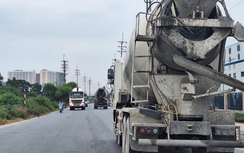 Xuất hiện xe quá tải từ trạm trộn bê tông đến khu công nghiệp tại Bắc Giang