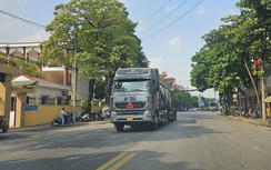 Xe tải trọng lớn ngang nhiên vào đường cấm nối giữa hai quốc lộ