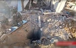 Israel tung video phát hiện đường hầm dài 55m dưới bệnh viện lớn nhất Dải Gaza