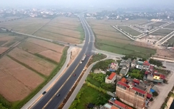 Ngắm đường nối hai cao tốc qua Hà Nam, Hưng Yên từ trên cao