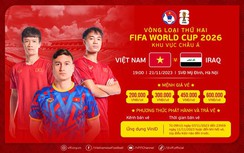 Mua vé xem trận tuyển Việt Nam đấu Iraq khi nào, ở đâu?