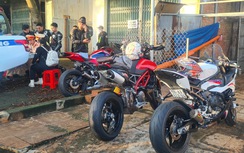 Cảnh sát giao thông đón lõng bắt nhóm mô tô nẹt pô, chạy quá tốc độ ở Đồng Nai