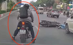 Công an vào cuộc vụ thanh niên đi xe máy gây tai nạn rồi bỏ chạy trên đường Nguyễn Trãi