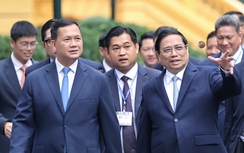 Cận cảnh lễ đón Thủ tướng Campuchia Hun Manet lần đầu thăm Việt Nam