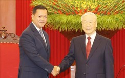 Thủ tướng Campuchia Hun Manet hội kiến các lãnh đạo Đảng, Nhà nước, Quốc hội Việt Nam