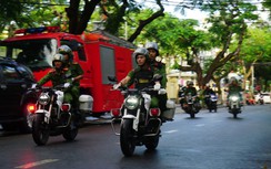 Dàn xe đặc chủng của Công an Đà Nẵng đảm bảo ANTT, ATGT dịp tết