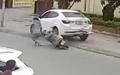Nghi đạp nhầm chân ga, nữ tài xế lùi xe gây tai nạn liên hoàn ở Nghệ An