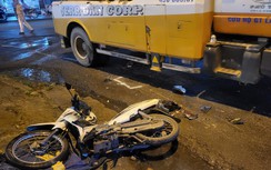Xe cứu hộ va chạm xe máy, người phụ nữ bị cán đứt lìa chân