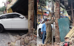 Xe Mercedes tông đổ tường nhà cổ tại Hà Nội: Nữ tài xế vi phạm nồng độ cồn