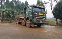 Vĩnh Phúc: Dân khốn khổ vì xe tải chở đất rầm rập suốt ngày