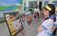 Học sinh tiểu học Đà Nẵng hào hứng thi kiến thức tham gia giao thông an toàn