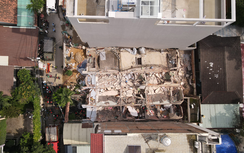 Toàn cảnh hiện trường căn nhà 4 tầng đổ sập hoàn toàn ở TP.HCM