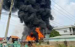 Bình Dương: Cháy công ty nệm hàng nghìn mét vuông kèm theo nhiều tiếng nổ lớn