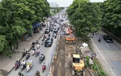 Hà Nội: Thi công ẩu trên đại lộ Thăng Long, 4 nhà thầu bị xử phạt