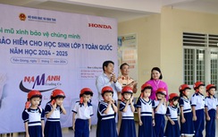 Tiền Giang trao tặng gần 25.000 mũ bảo hiểm đạt chuẩn cho học sinh lớp 1