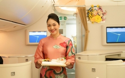 Vietnam Airlines mang không khí Tết lên các chuyến bay 
đầu năm mới