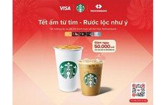 Techcombank hợp tác cùng Starbucks VietNam đem Tết ấm từ tim - Rước lộc như ý