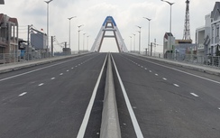 Cầu Trần Hoàng Na vượt sông Cần Thơ chưa thể thông xe trước Tết