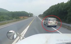 Tài xế vượt liều mạng trên cao tốc Cam Lộ-La Sơn "quá hoảng sợ phải dừng xe trấn tĩnh"