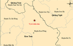Một ngày liên tiếp 8 trận động đất ở miền núi Quảng Ngãi