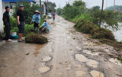 Nam Định: Đường hư hỏng nặng, dân lo lắng mỗi khi phải đi qua