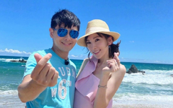 Vợ chồng Lâm Chí Dĩnh cùng nhau khoe ảnh du lịch Đà Nẵng