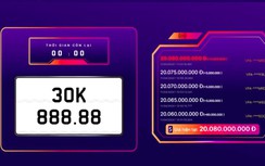 Biển số siêu VIP 30K-888.88 trúng đấu giá hơn 20 tỷ