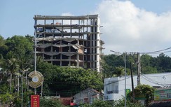 Tháo dỡ xong tòa nhà 12 tầng xây trái phép ở Phú Quốc