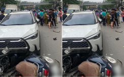 Nữ tài xế gây tai nạn liên hoàn khiến 2 người bị thương