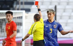 U23 châu Á: Chơi hơn người trong gần cả trận, U23 Trung Quốc vẫn trắng tay trước Nhật Bản