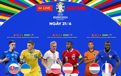 Trực tiếp EURO 2024, VTV2 trực tiếp bóng đá hôm nay 21/6