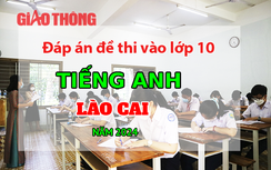 Đáp án đề thi tuyển sinh lớp 10 môn Tiếng Anh Lào Cai năm 2024