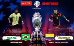 Link xem trực tiếp Brazil vs Colombia (8h ngày 3/7), bảng D Copa America 2024