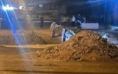 Phát hiện bộ hài cốt khi đang làm công trình trên quốc lộ