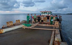 Sóc Trăng: Đảm bảo an toàn vận chuyển cát thi công cao tốc