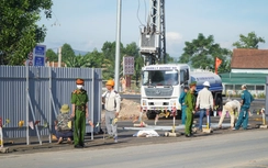 Bảo vệ thi công cầu vượt QL9 trên cao tốc Vạn Ninh - Cam Lộ