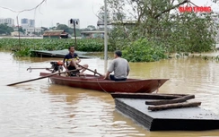 Hà Nội: Nước sông Hồng dâng cao, người dân gấp rút sơ tán