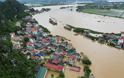 Ninh Bình: Nước sông Hoàng Long vượt báo động 3, hơn 1.000 ngôi nhà bị ngập