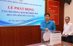 Công đoàn GTVT Việt Nam vận động ủng hộ đồng bào bị ảnh hưởng bởi bão lũ