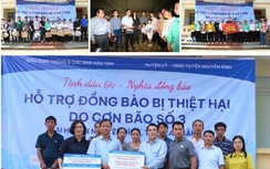 Báo Giao thông và CC1 trao tiền xây nhà, trao quà cho người dân bị lũ quét ở Cao Bằng