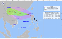Bão số 3 giật cấp 15, đang di chuyển hướng đất liền