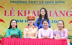 Đắk Lắk: Tuyên truyền pháp luật ATGT cho học sinh tại lễ khai giảng