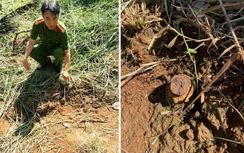 Đồng Nai: Nông dân phát hiện vật thể nghi đầu đạn sót lại trong rẫy cao su