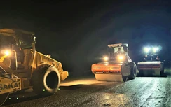 Xuyên đêm tăng tốc thi công cao tốc Chí Thạnh - Vân Phong