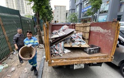 Hà Nội: Phường Vĩnh Tuy ra quân dẹp chợ tạm, chợ cóc