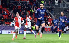 Merino lập cú đúp, Arsenal thắng đậm Slavia Prague tại Champions League