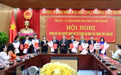 Tuyên Quang: Công bố quyết định thành lập các ban và điều động, bổ nhiệm cán bộ