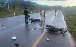 Hai xe máy va chạm lúc rạng sáng ở Gia Lai khiến 4 người thương vong