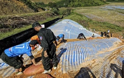 Lâm Đồng: Theo dõi sát sao hồ chứa nước Cay An sau khi gia cố khẩn cấp